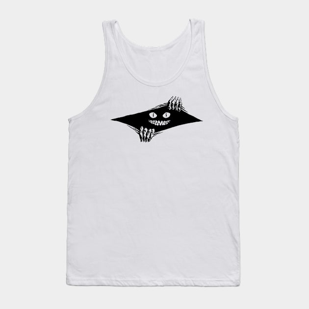 Creepy Monster Face Tank Top by CreatorJ